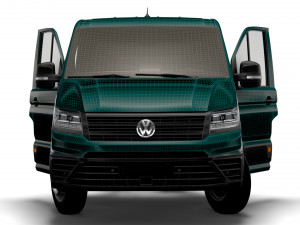 VW Crafter Chassis SingleCab L1 HQInterior 2023 3D Model