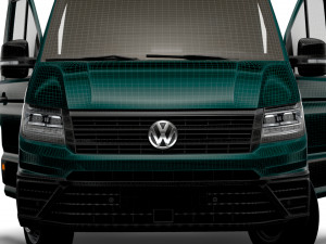 VW Crafter Chassis SingleCab L1 HQInterior 2023 3D Model