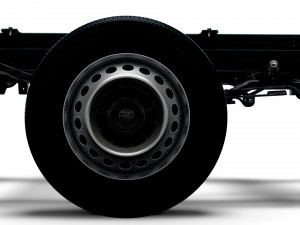 VW Crafter Chassis SingleCab L1 HQInterior 2023 3D Model