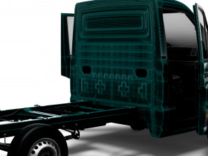 VW Crafter Chassis SingleCab L1 HQInterior 2023 3D Model