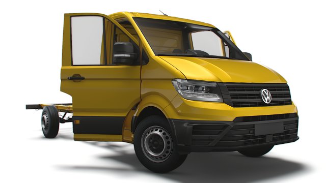VW Crafter Chassis SingleCab L3 HQInterior 2023 3Dモデル .c4d .max .obj .3ds .fbx .stl .blend 