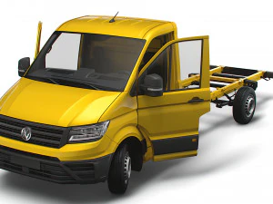 VW Crafter Chassis SingleCab L3 HQInterior 2023 3D Model