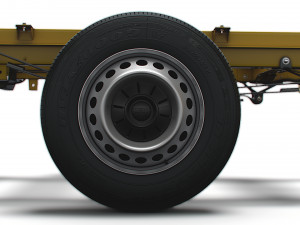 VW Crafter Chassis SingleCab L3 HQInterior 2023 3Dモデル
