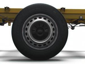 VW Crafter Chassis SingleCab L3 HQInterior 2023 3D Model