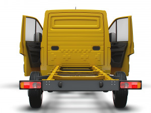 VW Crafter Chassis SingleCab L3 HQInterior 2023 3Dモデル