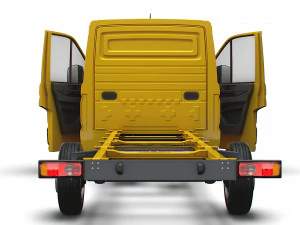 VW Crafter Chassis SingleCab L3 HQInterior 2023 3D Model