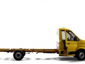 VW Crafter Chassis SingleCab L3 HQInterior 2023 3Dモデル