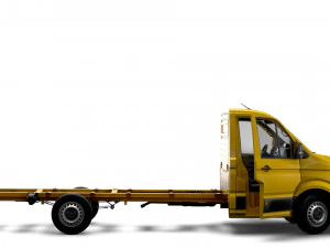 VW Crafter Chassis SingleCab L3 HQInterior 2023 3D Model