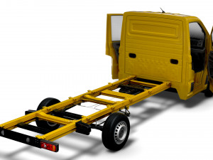 VW Crafter Chassis SingleCab L3 HQInterior 2023 3Dモデル