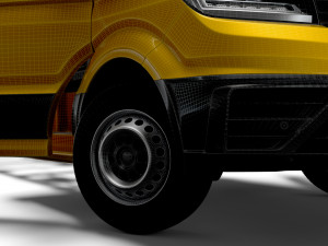 VW Crafter Chassis SingleCab L3 HQInterior 2023 3Dモデル