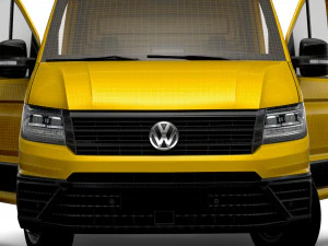 VW Crafter Chassis SingleCab L3 HQInterior 2023 3D Model