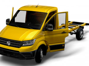 VW Crafter Chassis SingleCab L3 HQInterior 2023 3D Model
