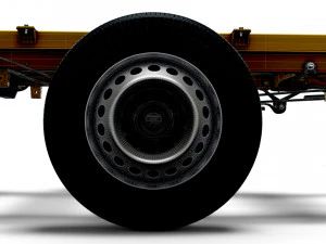 VW Crafter Chassis SingleCab L3 HQInterior 2023 3D Model