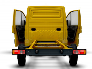 VW Crafter Chassis SingleCab L3 HQInterior 2023 3Dモデル
