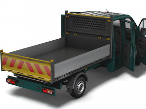MAN TGE Double Cab Tipper HQ Interior 2023 3D 모델