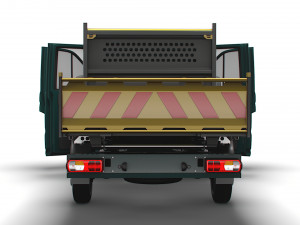 MAN TGE Double Cab Tipper HQ Interior 2023 3D 모델