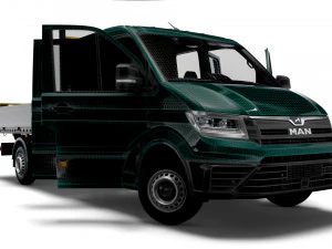 MAN TGE Double Cab Tipper HQ Interior 2023 3D Model