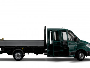 MAN TGE Double Cab Tipper HQ Interior 2023 3D 모델
