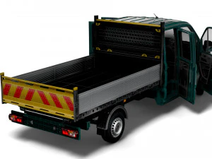 MAN TGE Double Cab Tipper HQ Interior 2023 3D Model