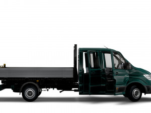 MAN TGE Double Cab Tipper HQ Interior 2023 3D 모델