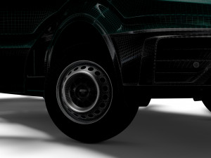 MAN TGE Double Cab Tipper HQ Interior 2023 3D 모델