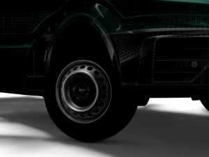 MAN TGE Double Cab Tipper HQ Interior 2023 3D Model