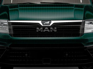 MAN TGE Double Cab Tipper HQ Interior 2023 3D Model