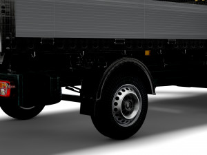 MAN TGE Double Cab Tipper HQ Interior 2023 3D 모델