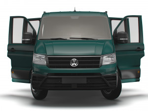 VW Crafter Double Cab Tipper HQ Interior 2023 3D Model