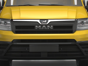MAN TGE Flat frame chassis HQ Interior 2023 3D Модель