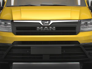 MAN TGE Flat frame chassis HQ Interior 2023 3D Model