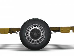 MAN TGE Flat frame chassis HQ Interior 2023 3D Модель