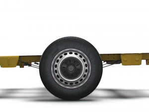 MAN TGE Flat frame chassis HQ Interior 2023 3D Model