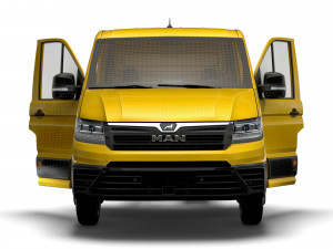 MAN TGE Flat frame chassis HQ Interior 2023 3D Модель