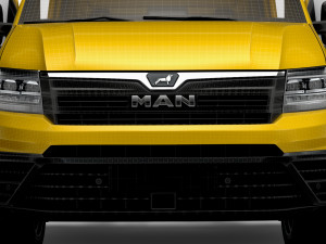 MAN TGE Flat frame chassis HQ Interior 2023 3D Модель