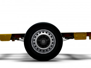 MAN TGE Flat frame chassis HQ Interior 2023 3D Модель