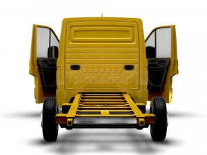 MAN TGE Flat frame chassis HQ Interior 2023 3D Model