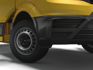MAN TGE Single Cab Tipper HQ Interior 2023 3Dモデル