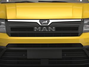 MAN TGE Single Cab Tipper HQ Interior 2023 3Dモデル