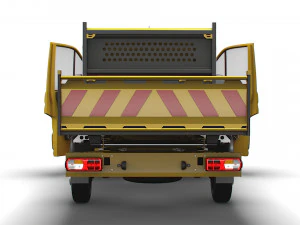 MAN TGE Single Cab Tipper HQ Interior 2023 3D Model