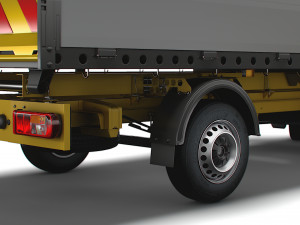 MAN TGE Single Cab Tipper HQ Interior 2023 3Dモデル