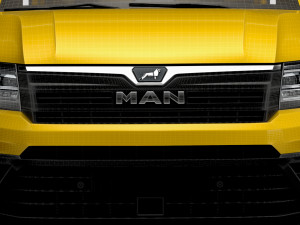 MAN TGE Single Cab Tipper HQ Interior 2023 3Dモデル