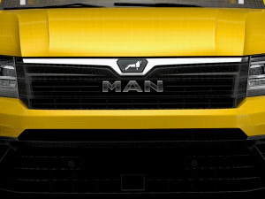 MAN TGE Single Cab Tipper HQ Interior 2023 3D Model