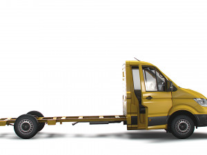 VW Crafter Flat frame chassis HQ Interior 2023 3D Модель