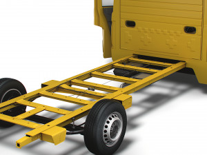 VW Crafter Flat frame chassis HQ Interior 2023 3D Модель