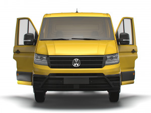 VW Crafter Flat frame chassis HQ Interior 2023 3D Модель