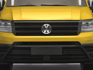 VW Crafter Flat frame chassis HQ Interior 2023 3D Model