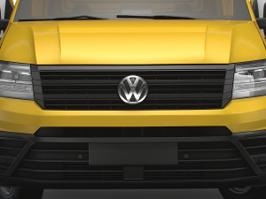 VW Crafter Luton Tail Lift HQ Interior 2023 Modelo 3D