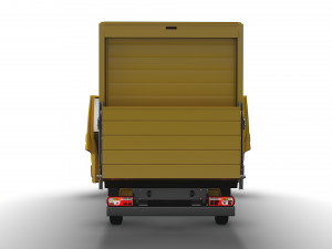 VW Crafter Luton Tail Lift HQ Interior 2023 Modelo 3D
