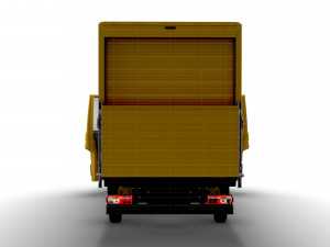 VW Crafter Luton Tail Lift HQ Interior 2023 Modelo 3D